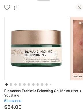 Biossance Squalane + Probiotic Gel Moisturizer — 1.7 Fl Oz